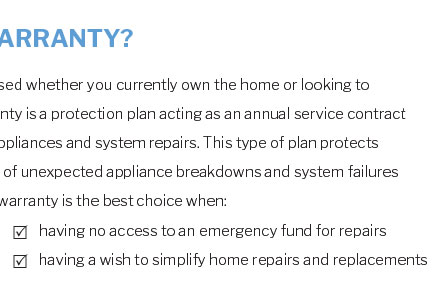 home warranty piute